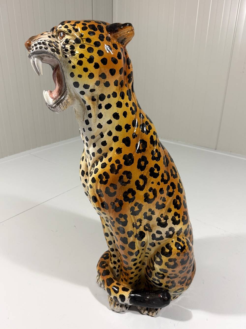 Large Italian ceramic leopard 1970’s