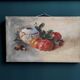 French vintage still life, oil on canvas