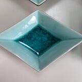 Four ravines, cracked ceramics, for aperitif, sauce, spices