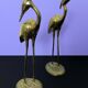 Lot of 2 statues heron brass - years 60 / 70