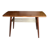 Scandinavian teak barrel-shaped coffee table 1960