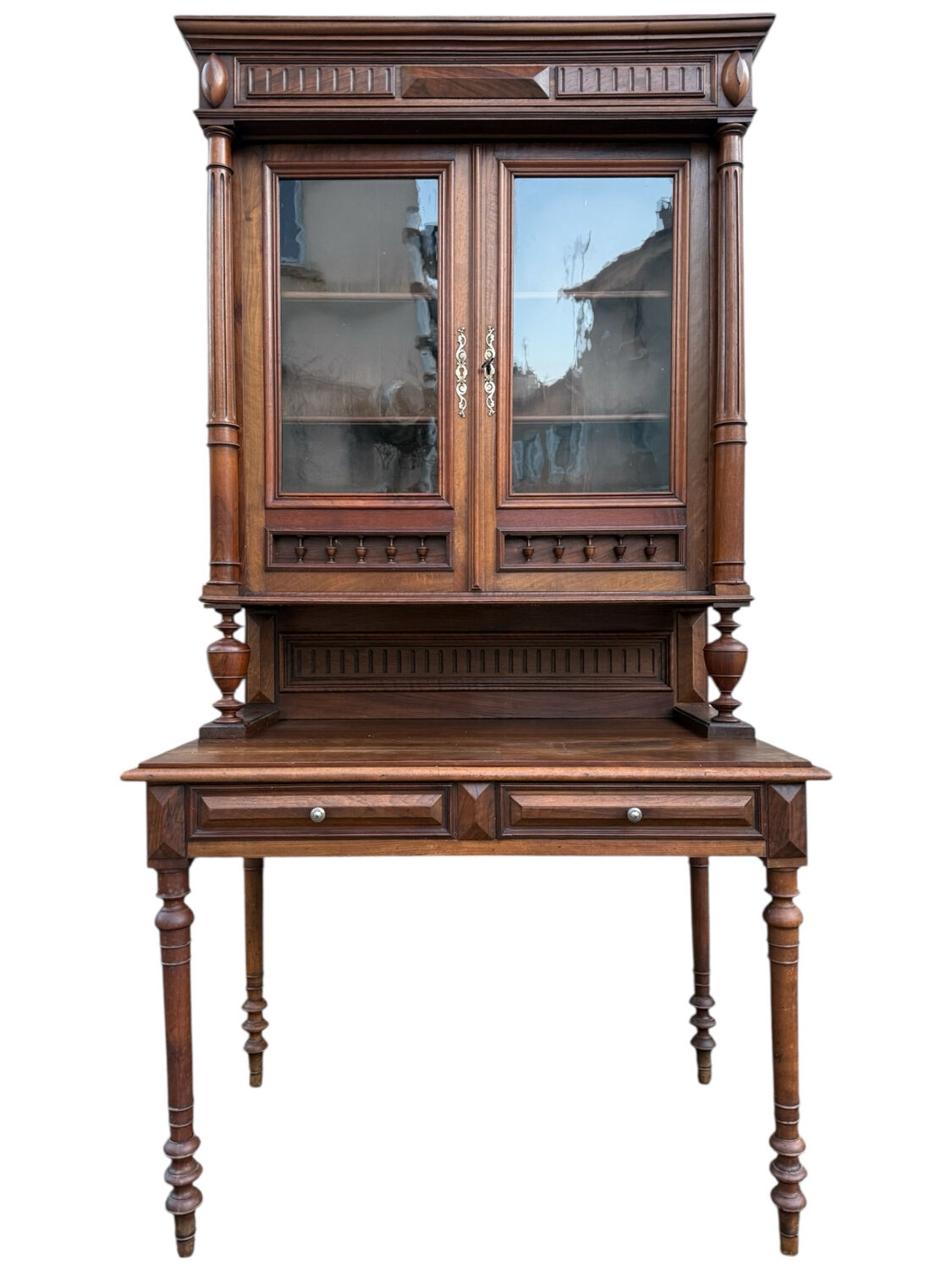 Bureau bibliothèque de Notaire Napoléon III 1880