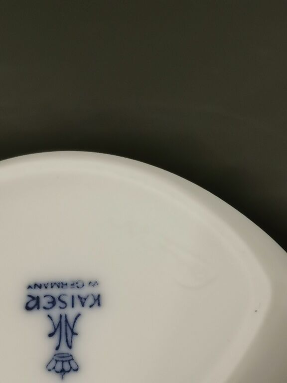 M Frey's white biscuit vase for Kaiser