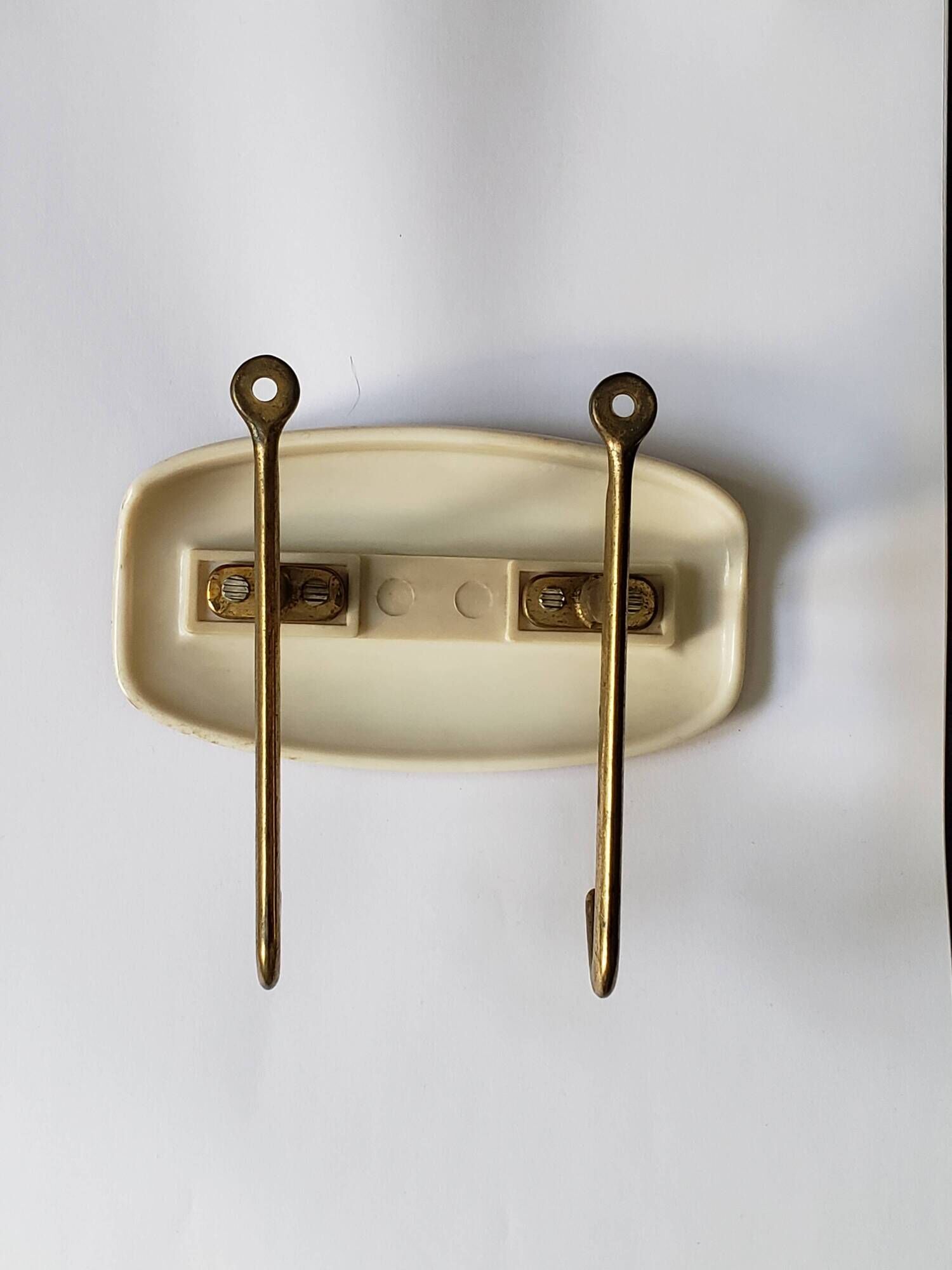 Vintage brass wall hook