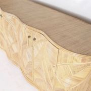 Enfilade « feuilles » en rotin 