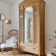 Parisian art deco cabinet 1930 in raw wood