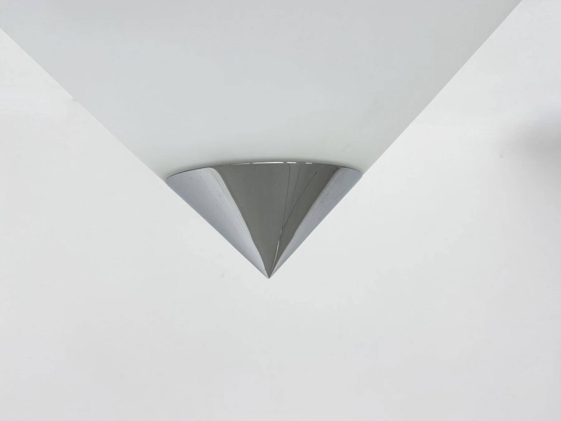 Limburg Glashütte wall ceiling lamp flush mount, 1970s