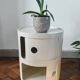 Pair of vintage white/cream Componibili bedside tables - Kartell