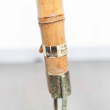 Indoor rotating plant holder 1960 bamboo and brass