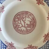 3 Longwy dessert plates.