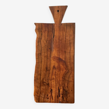 Planche à découper vintage en bois d'olivier années 70