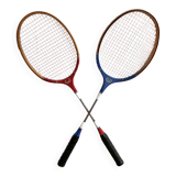 Vintage wooden badminton rackets