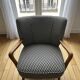 Vintage armchair – Black & white graphic patterns – Confident character