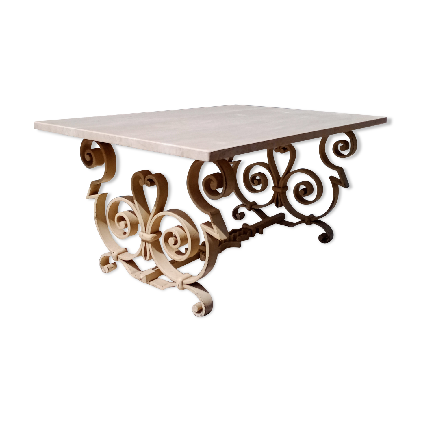 Iron coffee table forge 40 art deco