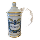 Pot à pharmacie Arsenic porcelaine blanche et dorée
