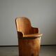 Wabi Sabi trunk armchair from the mid-20th century in pine, by a Swedish cabinetmaker, 1950s.