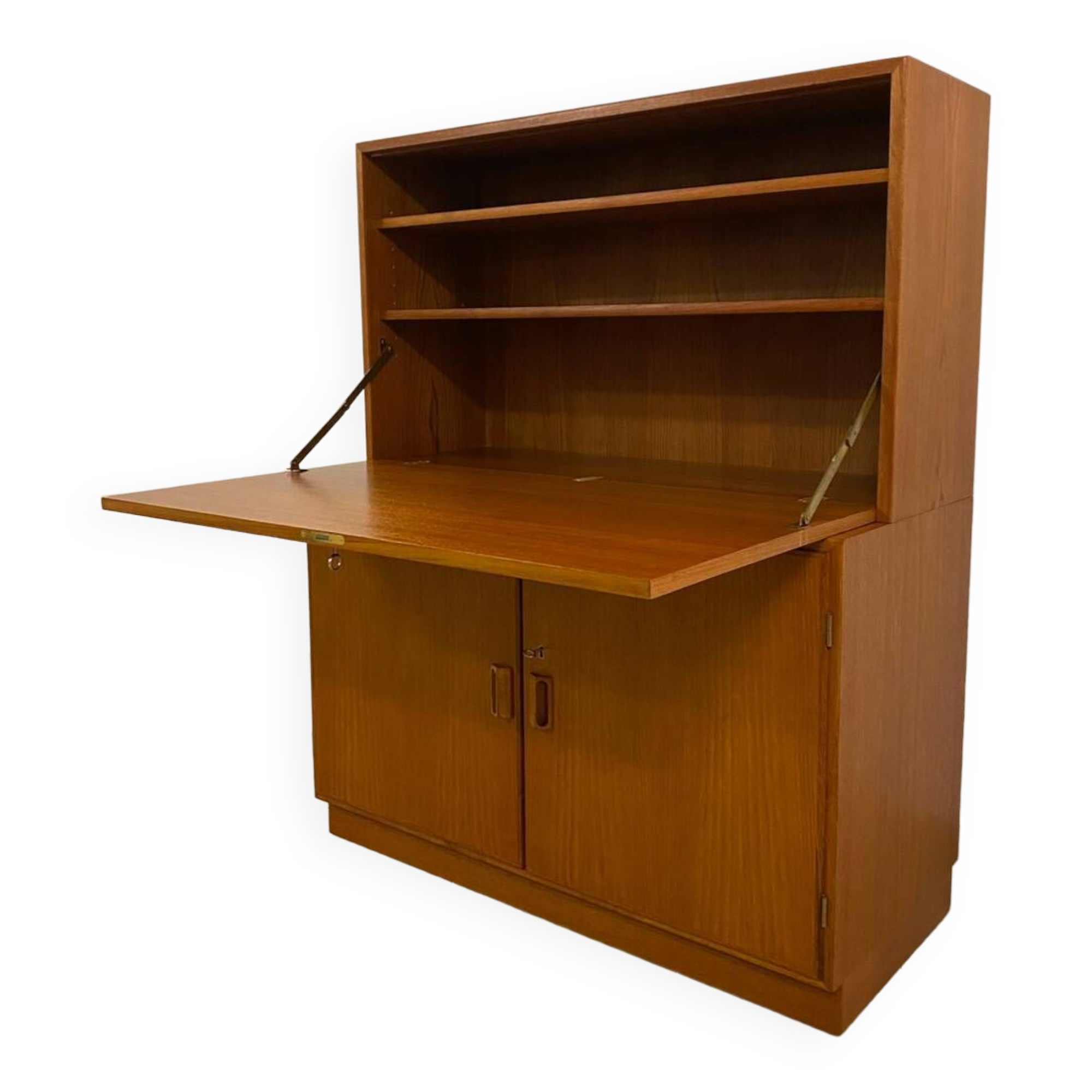 Danish Teak Secretary & Cabinet by Borge Mogensen 60s