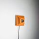Pyramid Layered Wall Lamp In Orange By Hustadt Leuchten, Germany 1960S