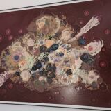 Tableau en laque émaillée