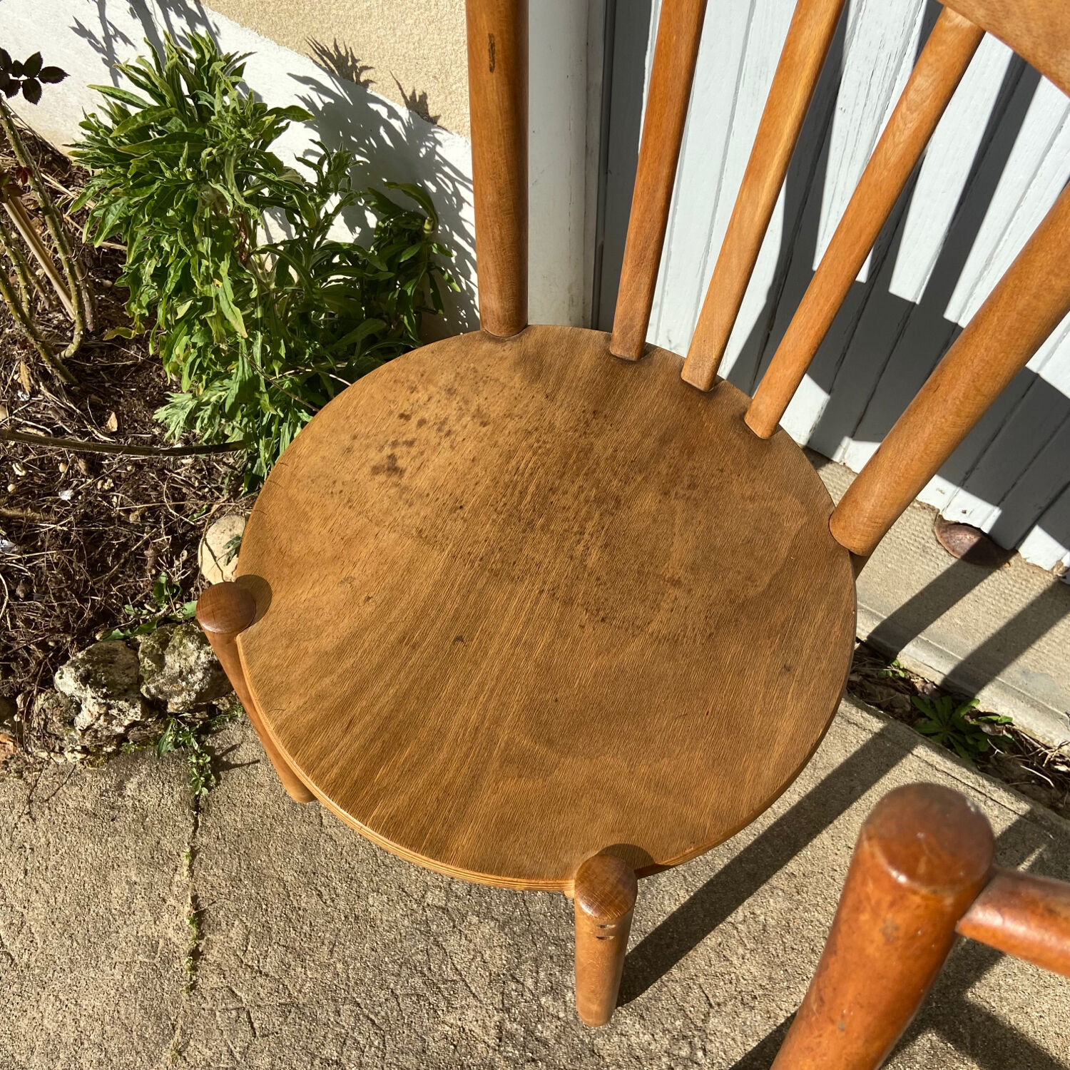 Set of vintage wooden chairs