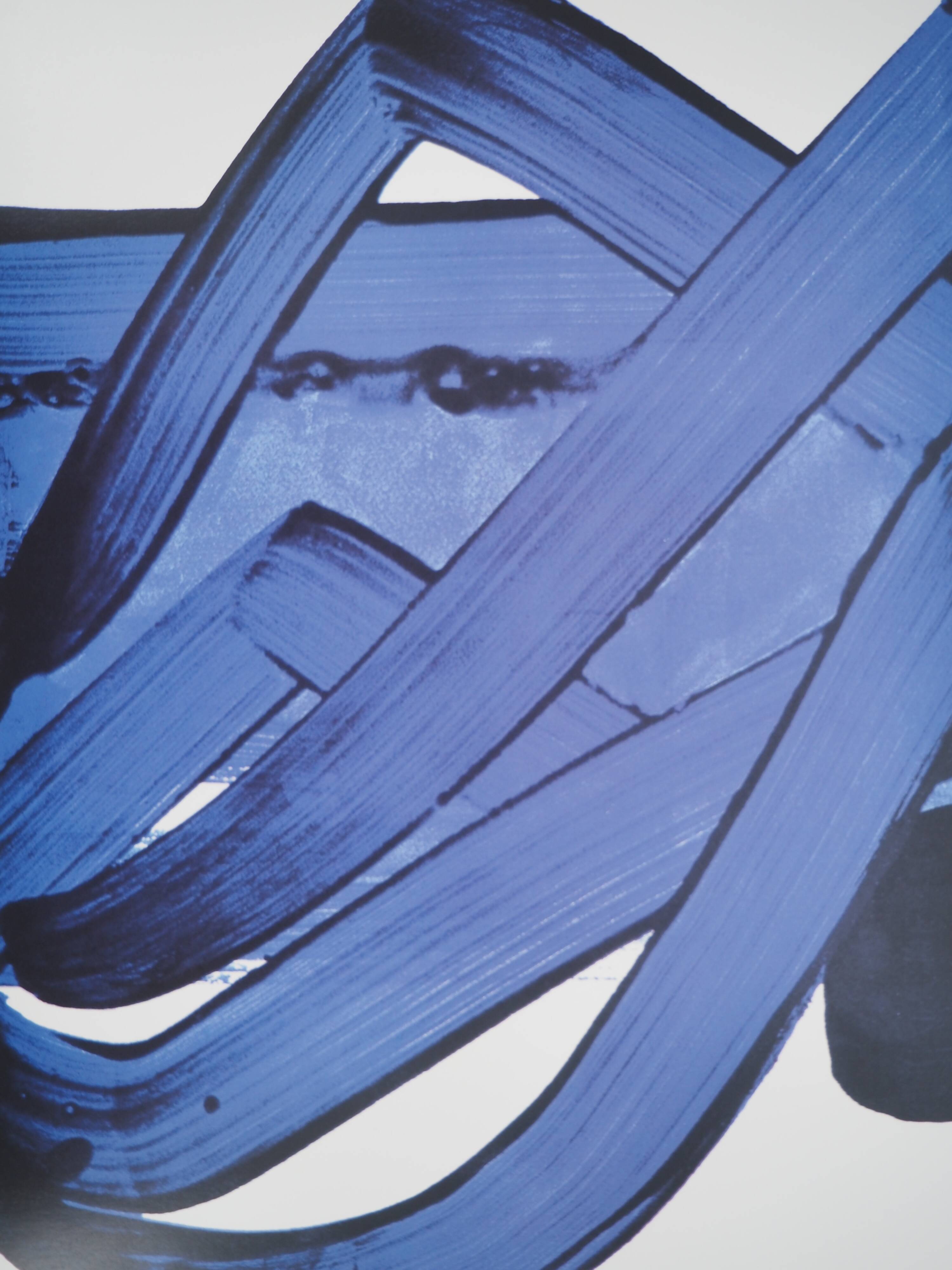 Pierre SOULAGES : Sérigraphie n 18, 1988 - Affiche originale signée
