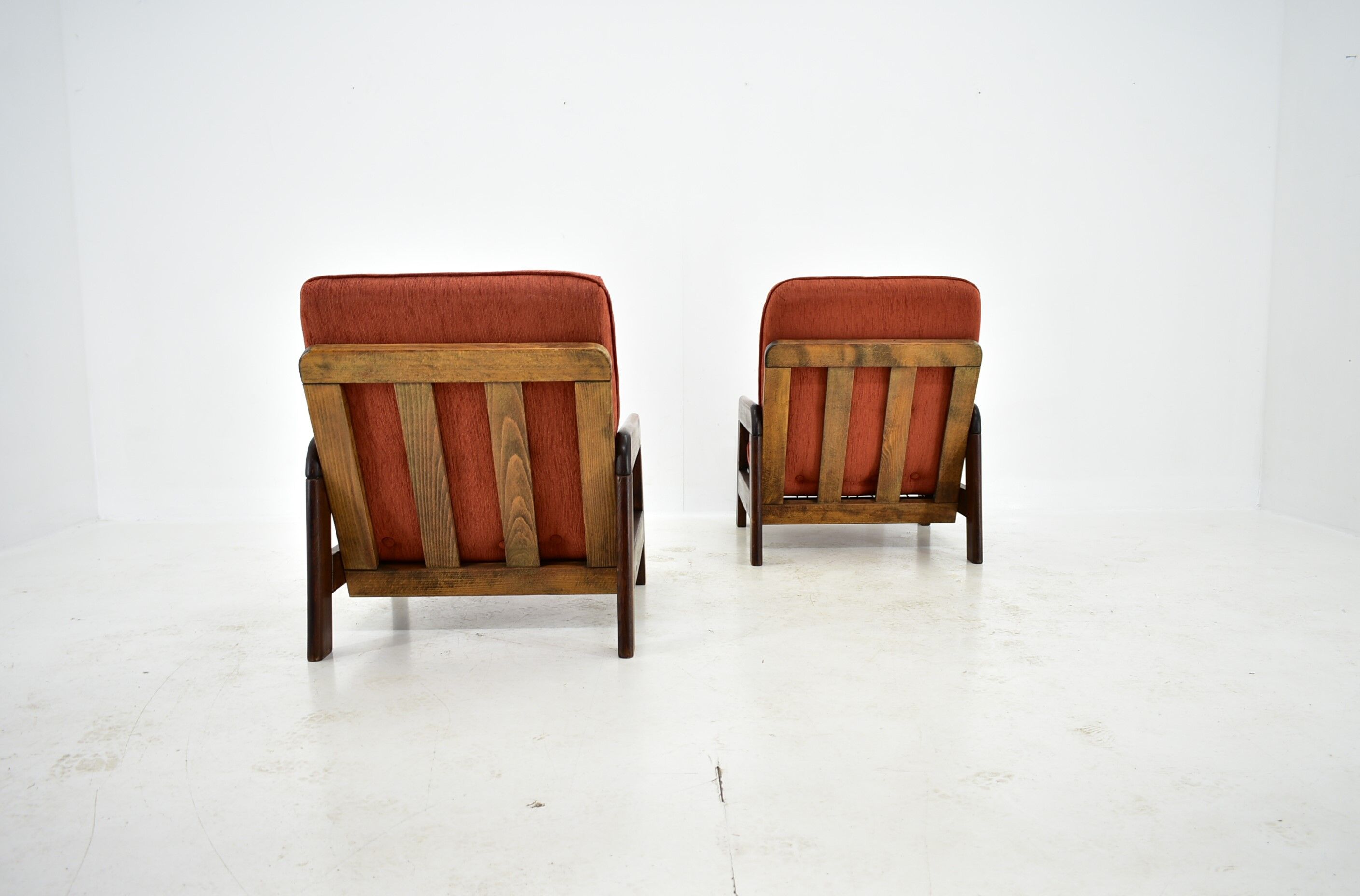 1970s Pair of Armchairs, Czechoslovakia