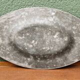 Art deco embossed pewter dish