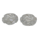 Pair of Baccarat crystal salt shakers, Aladdin model.