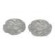 Pair of Baccarat crystal salt shakers, Aladdin model.