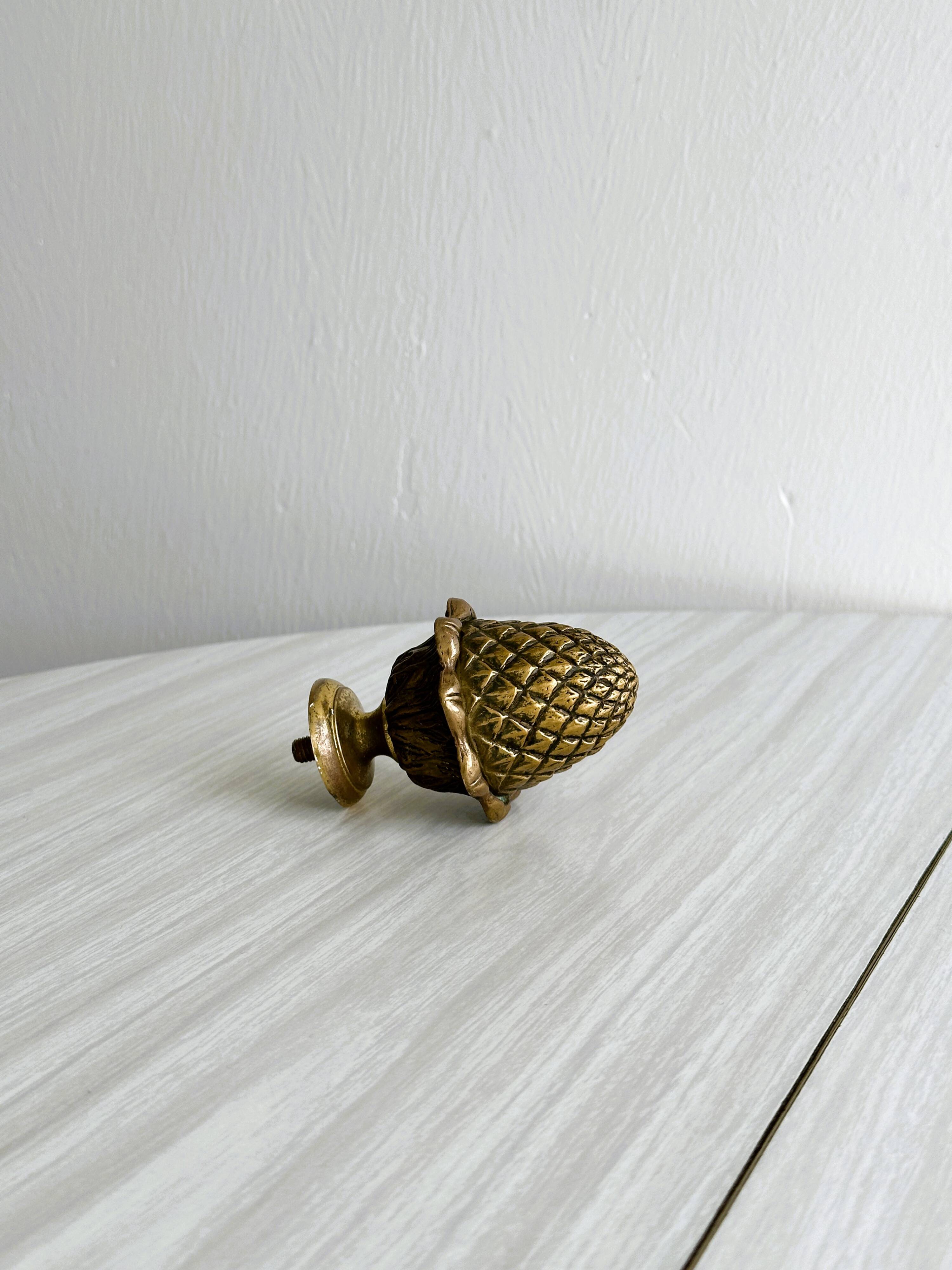 Vintage brass stair ball