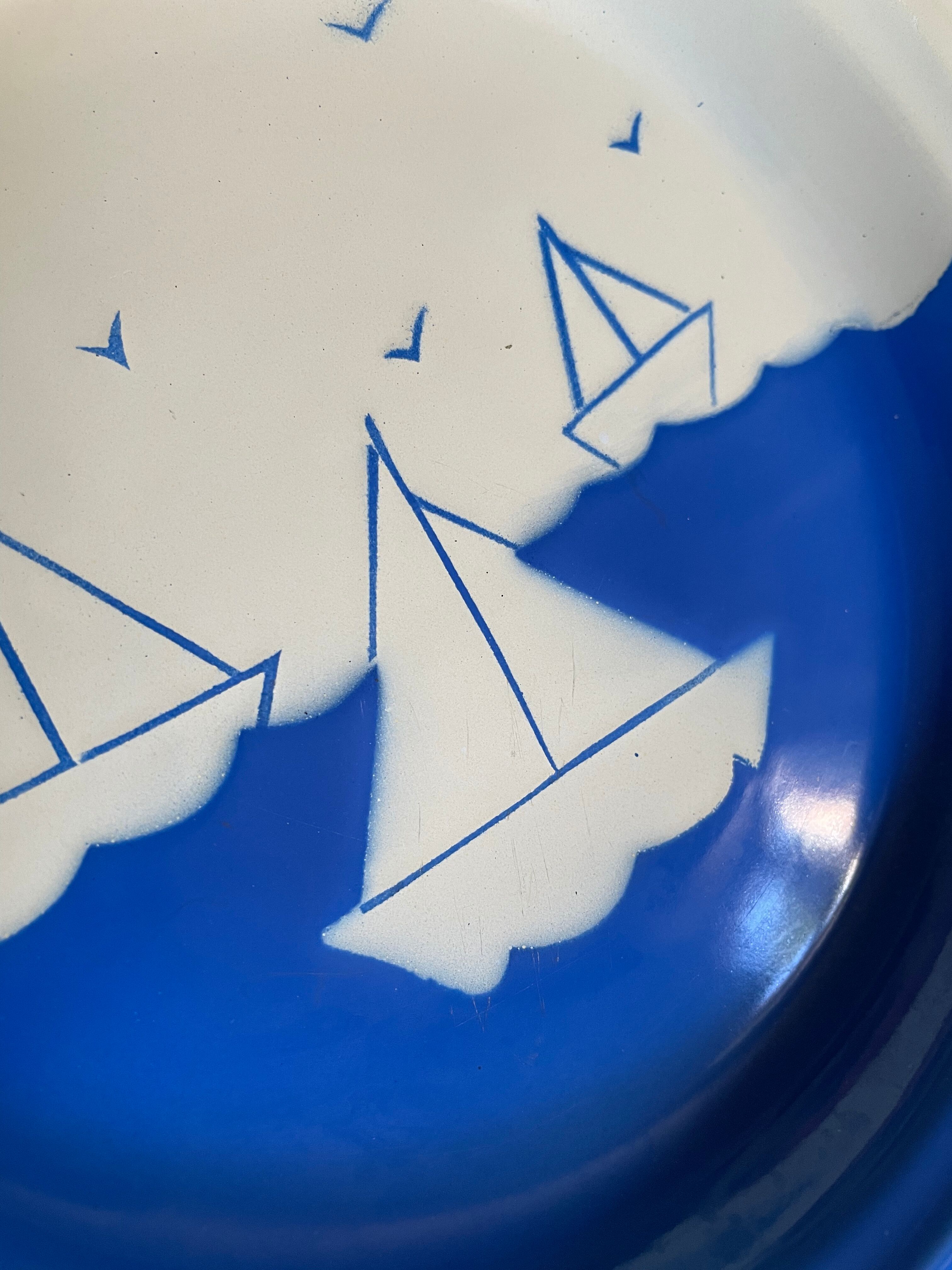 Blue enamelled sheet plates