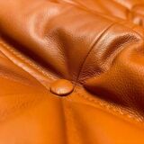 Togo Leather 3-Seaters Sofa attributed to Michel Ducaroy for Ligne Roset, 1992