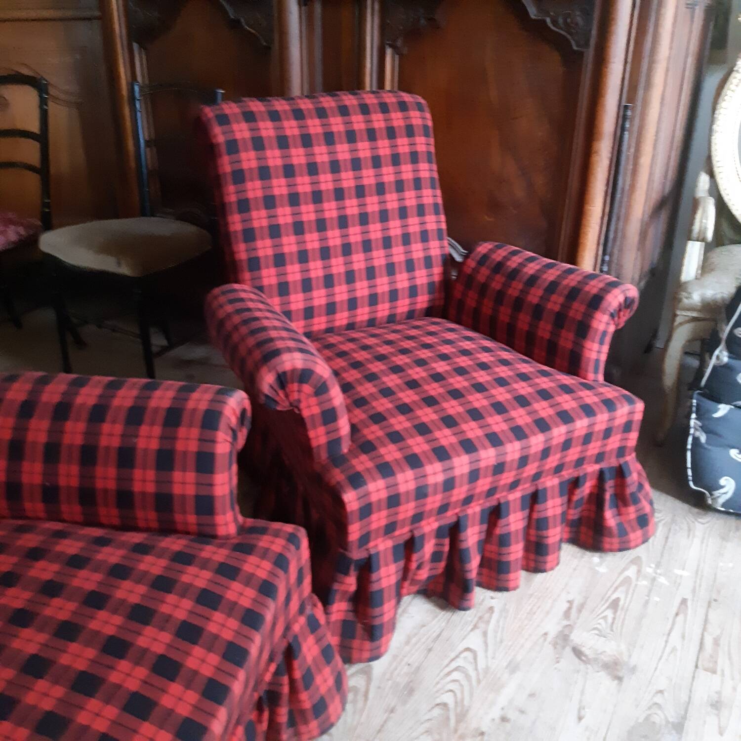 Paire de fauteuil Napoléon III