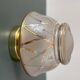 Vintage Art Deco white and gold glass globe wall/ceiling light.