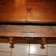 SAVOYARD CHALET TABLE, carved, with two drawers, late 18th century