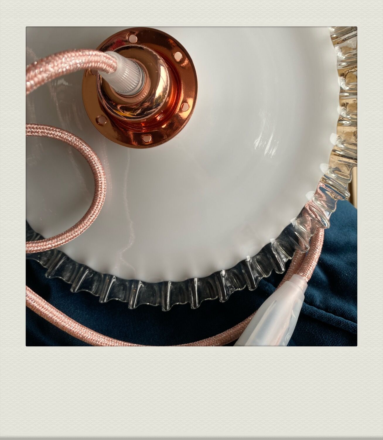 White and pink vintage walker