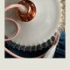 Baladeuse vintage blanche et rose