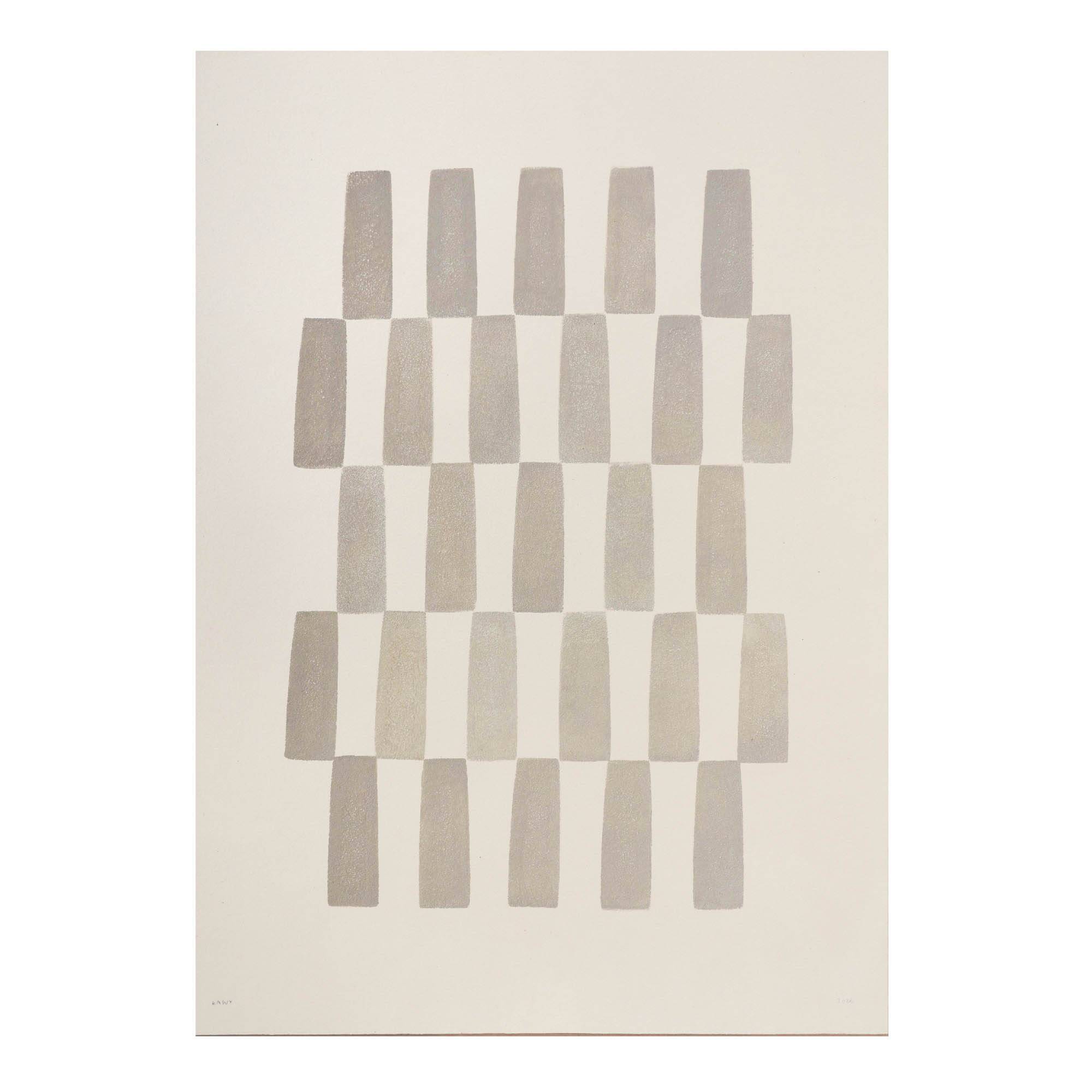 Painting 50x70cm abstract minimalist signed Eawy