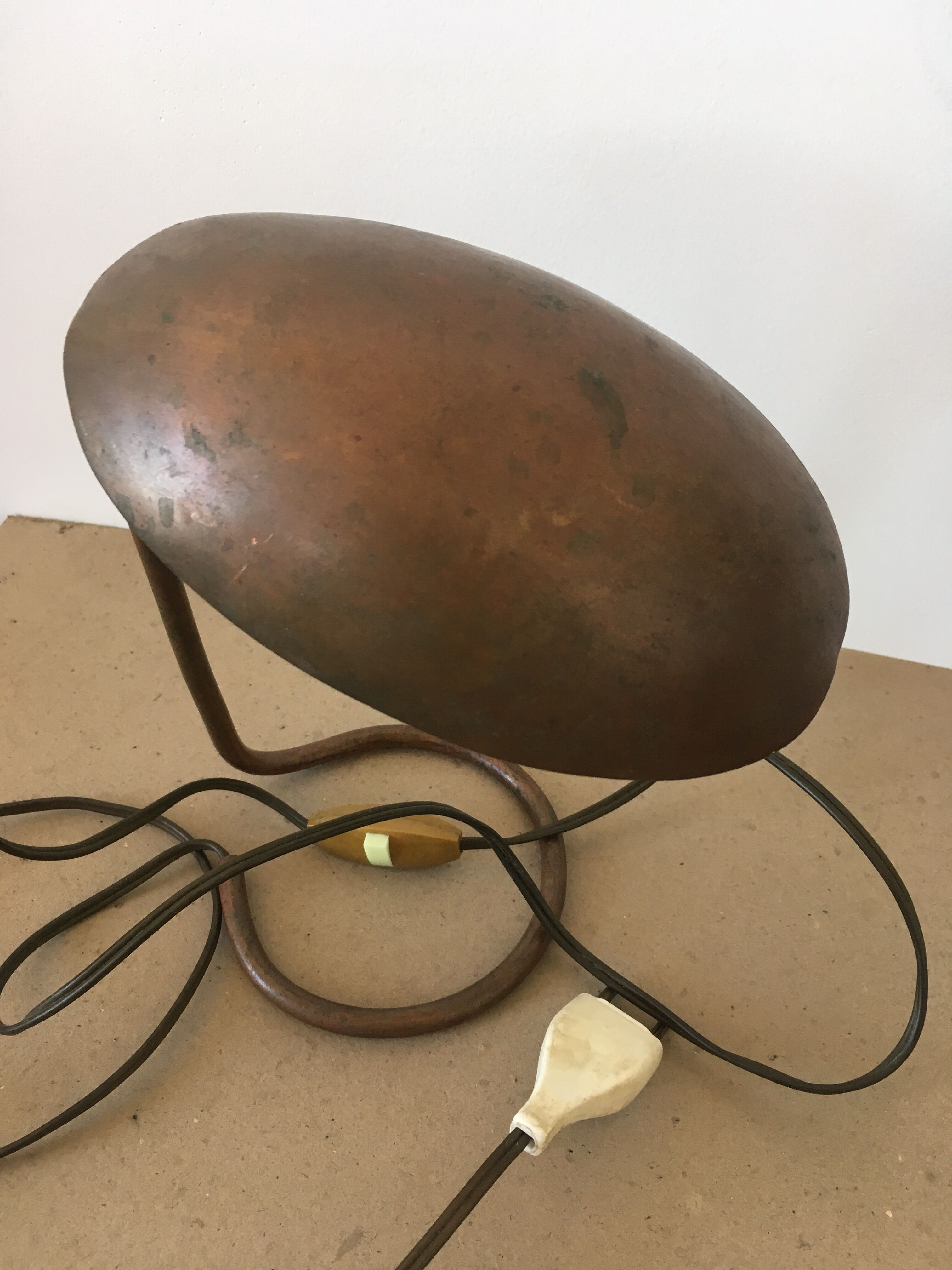 Old copper lamp