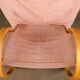 Vintage armchair from the 1970s in wood and fabric, Italy.