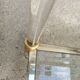 Table basse double plateau verre vintage