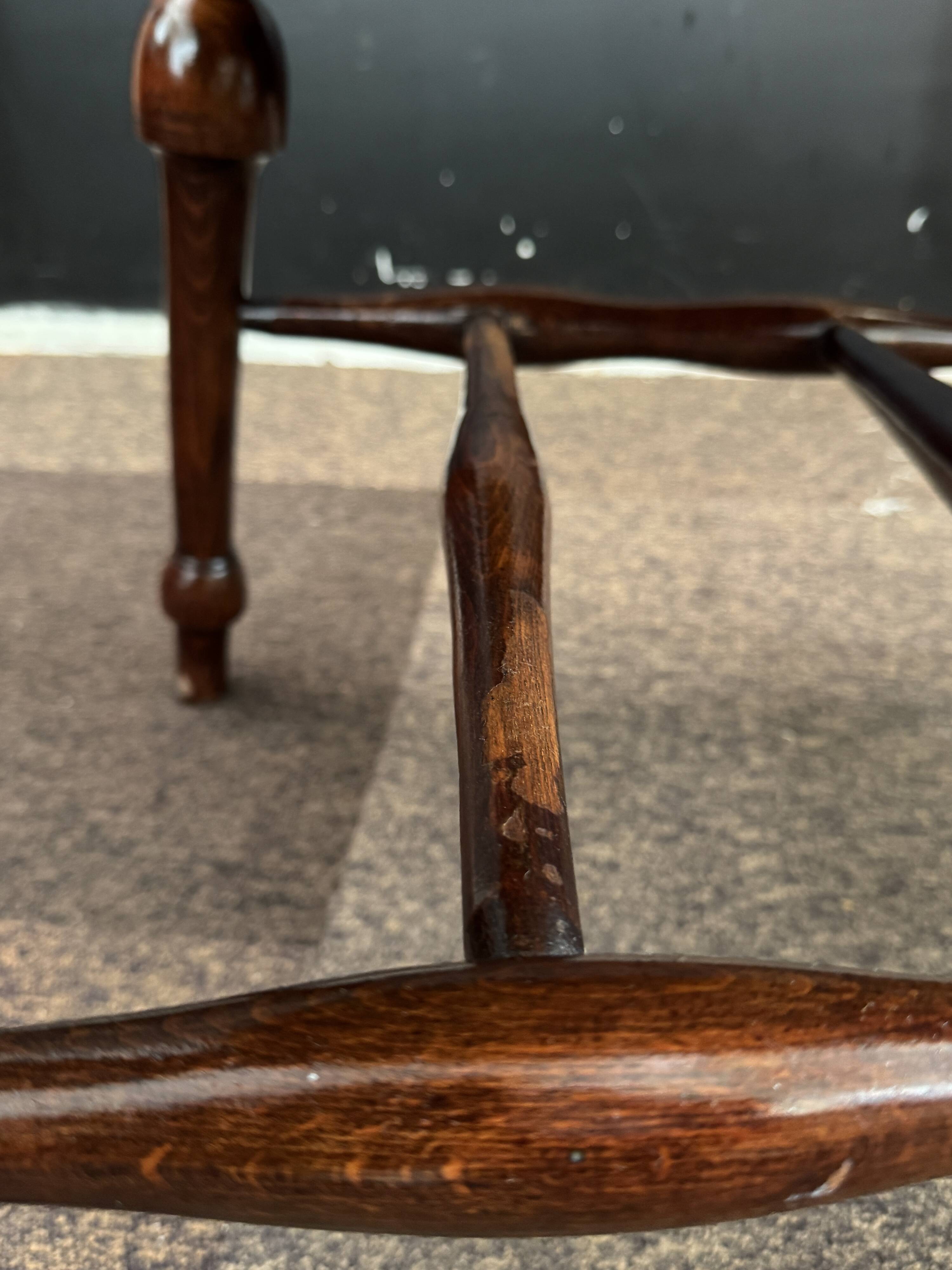 Wycombe English office chair - Dark wood
