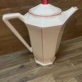 Digoin pink and red teapot