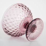 Vintage purple glass sugar bowl from the mid-century, Italy, 1960s.