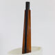 Lampadaire en résine granitée et bois, années 1950