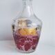 Pink and gilded glass liquor service