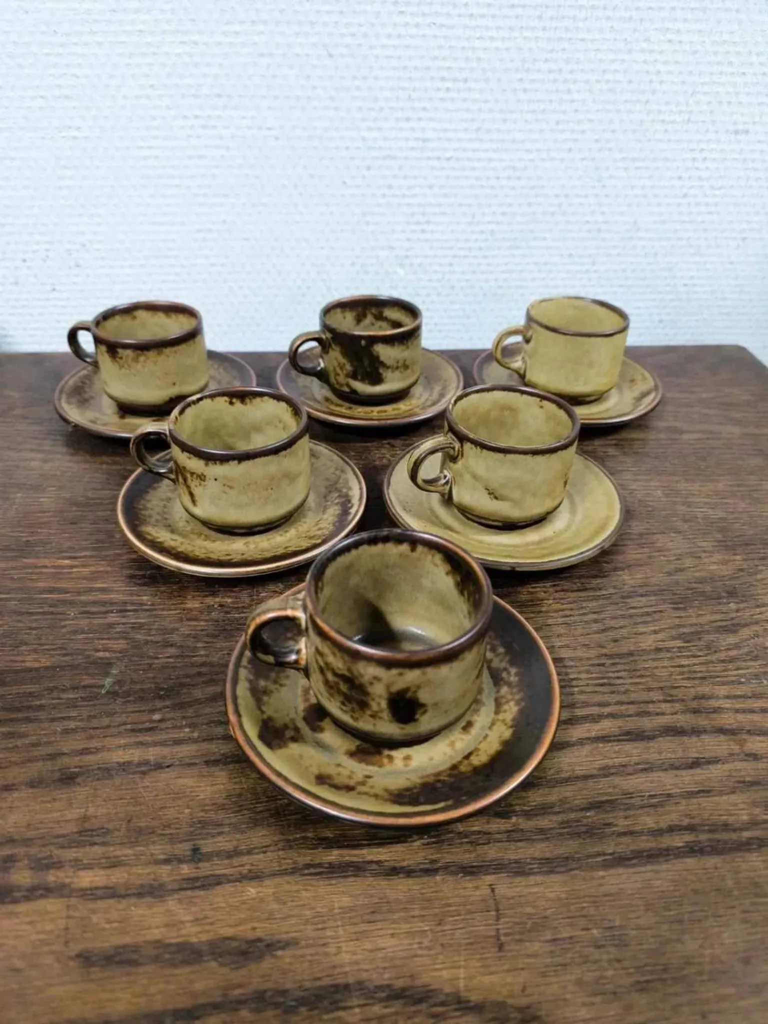 Set of 6 cups and saucers Langenthal