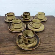 Set of 6 cups and saucers Langenthal