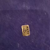 Italian oval frame in bronze and curved glass