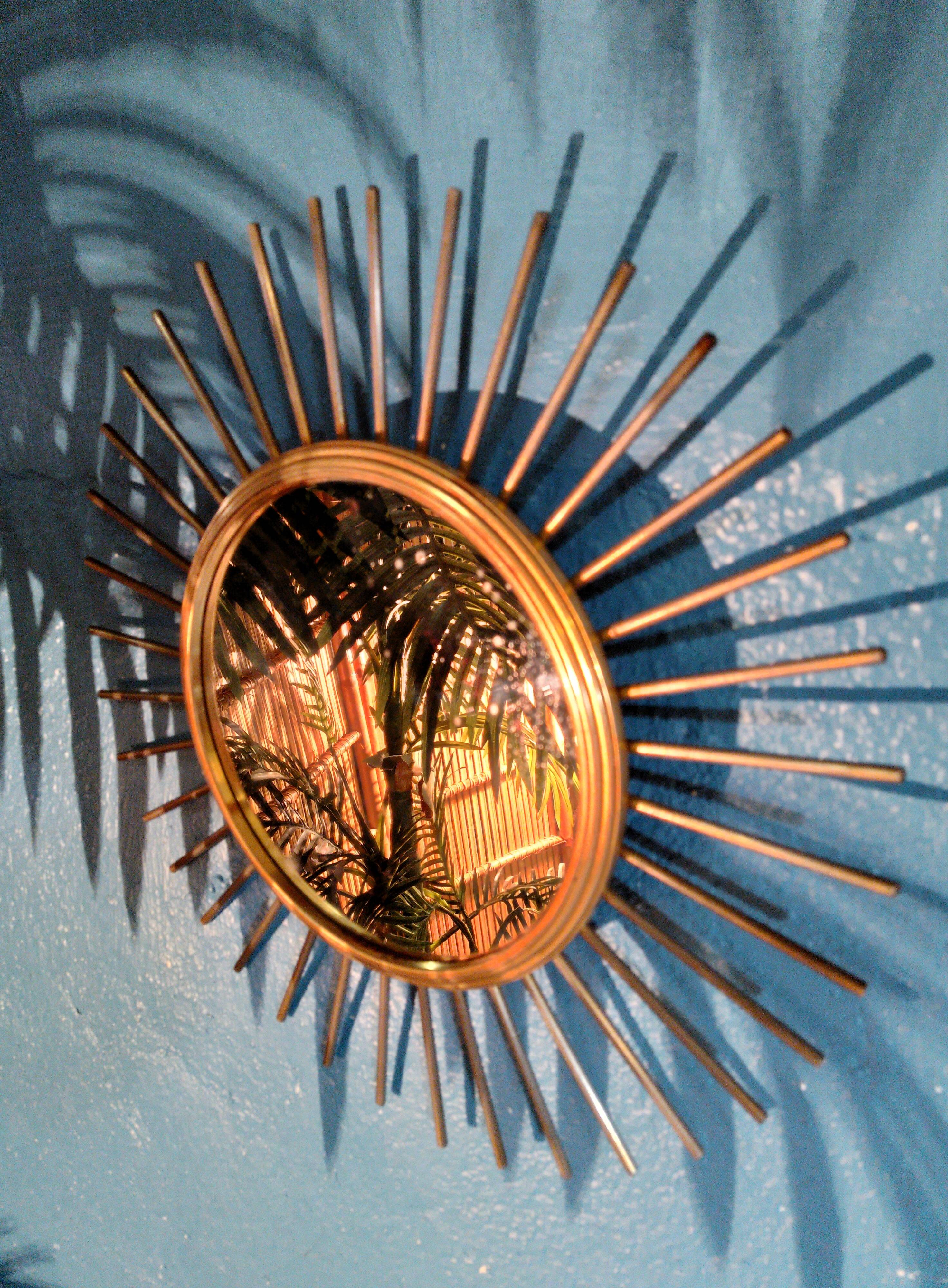 Sun wall mirror Erdecor 1950s